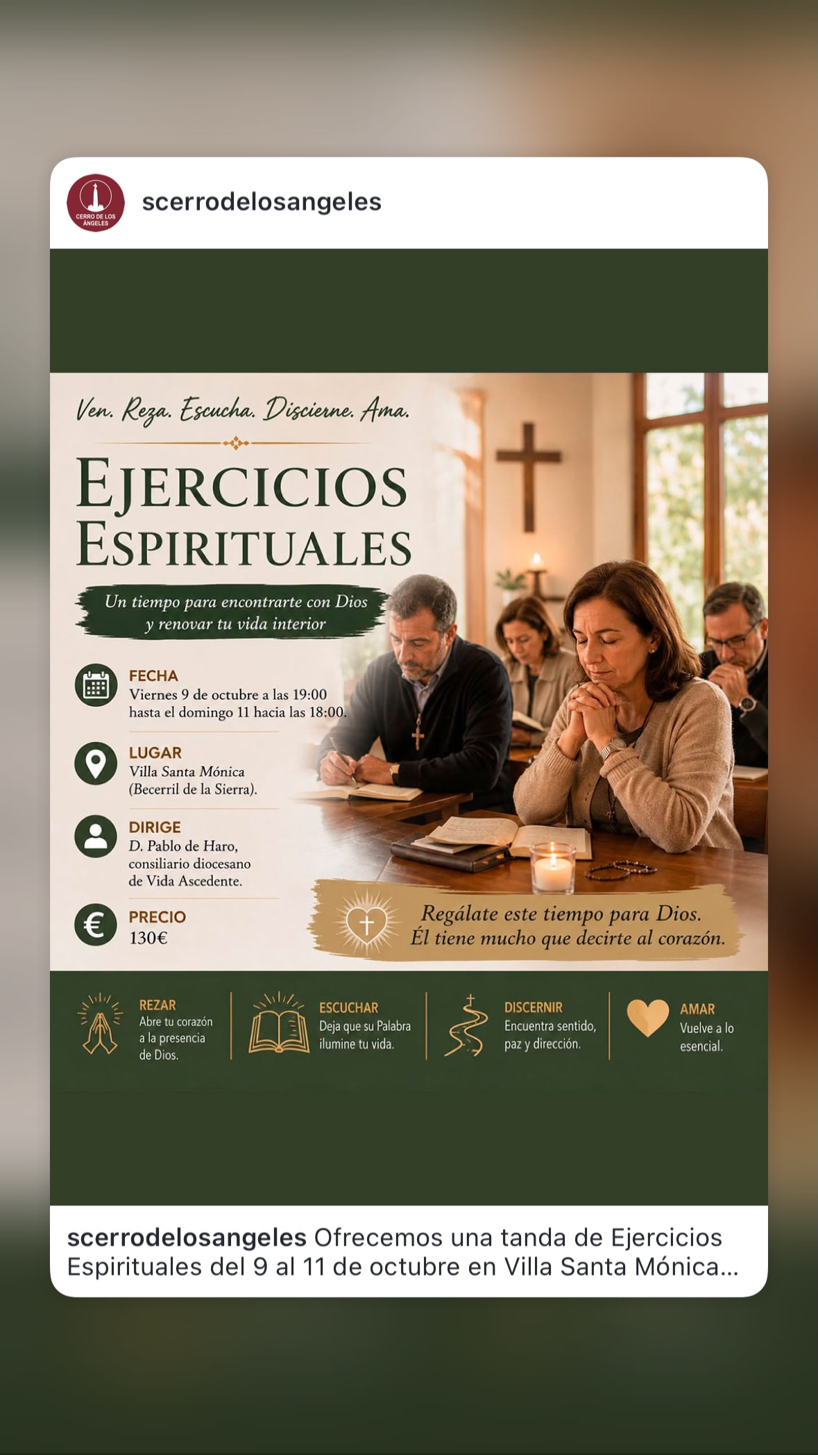 Ejercicios Espirituales · Cerro de los Ángeles