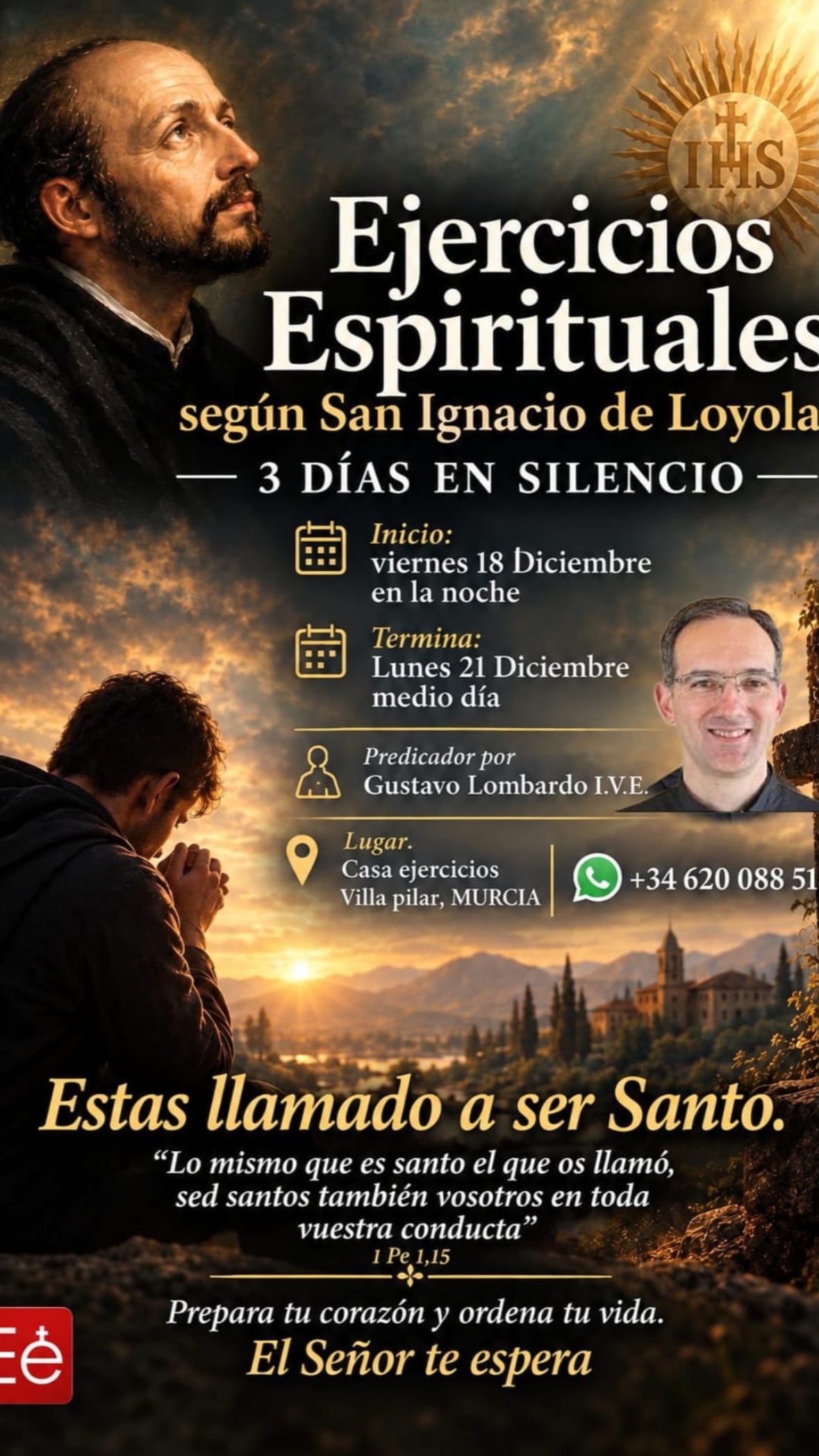 Ejercicios Espirituales según San Ignacio de Loyola