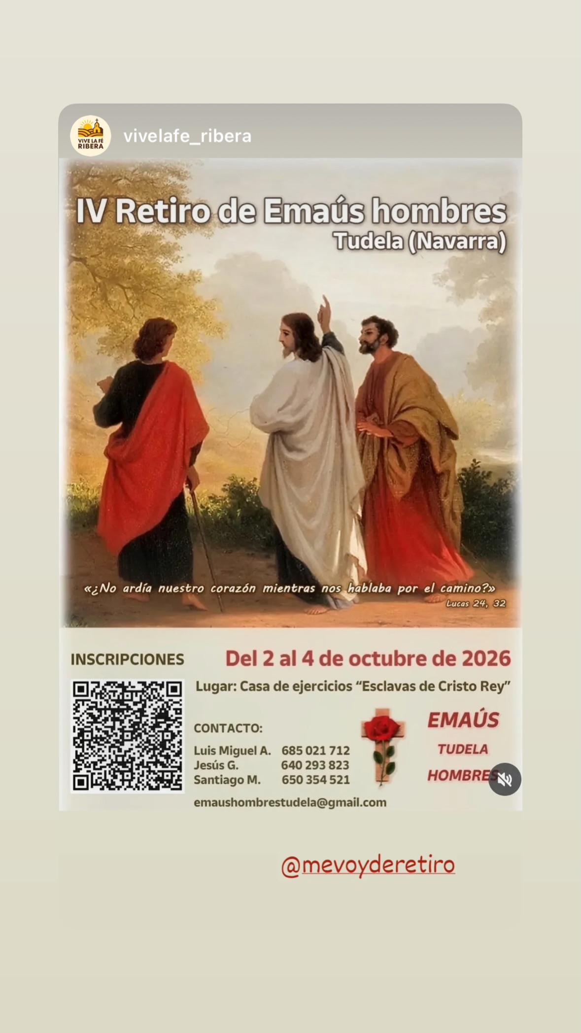 IV Retiro Emaús Hombres Tudela