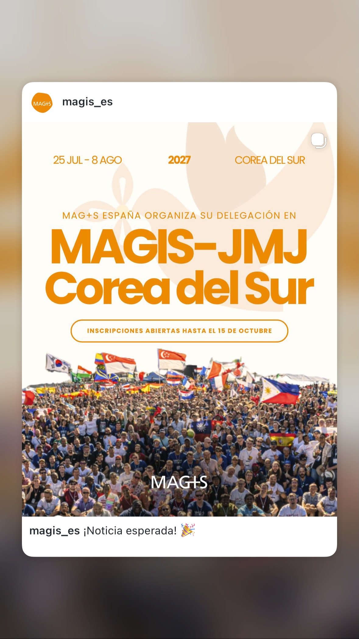 Magis-JMJ Corea del Sur