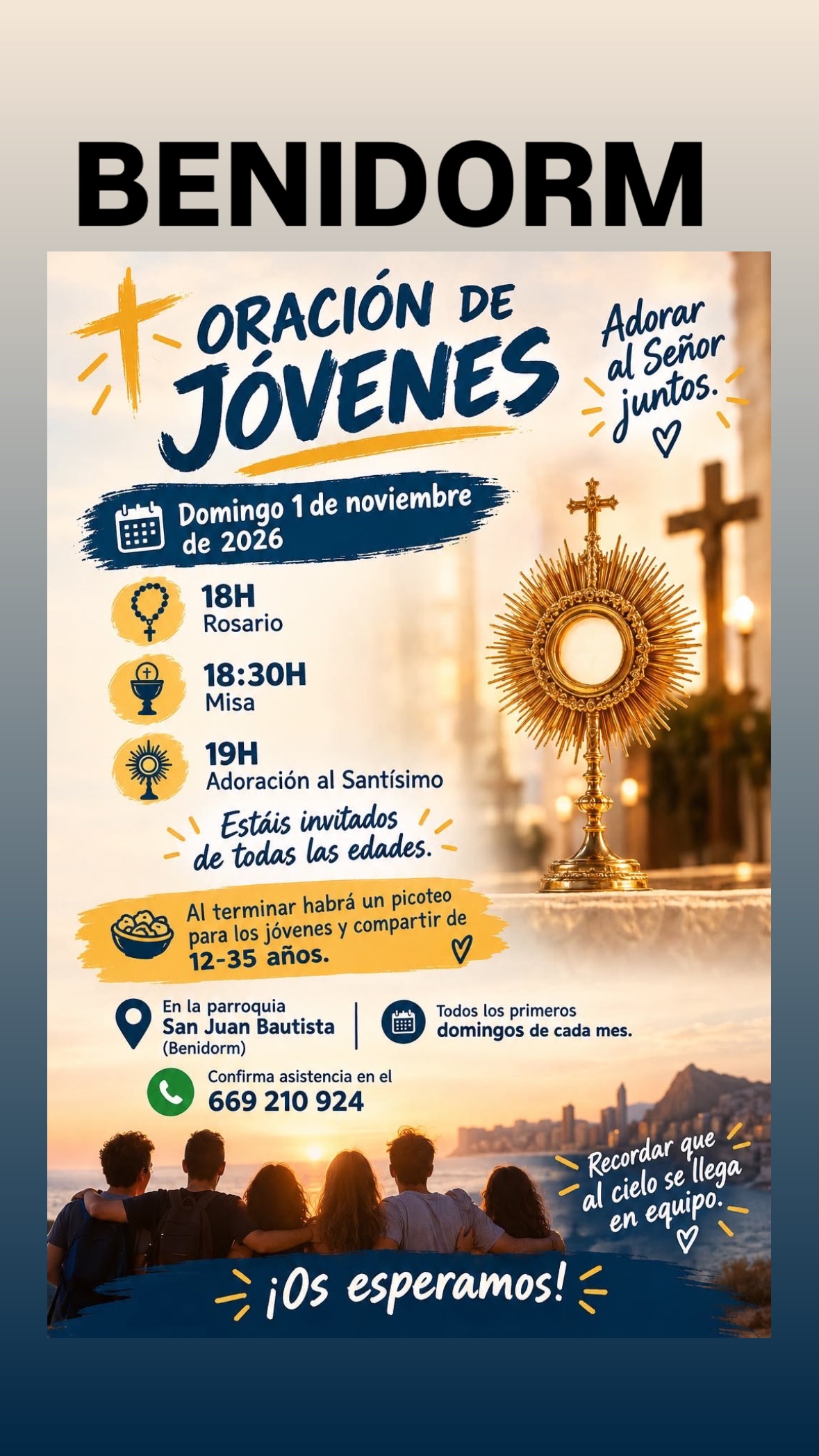 Oración de jóvenes