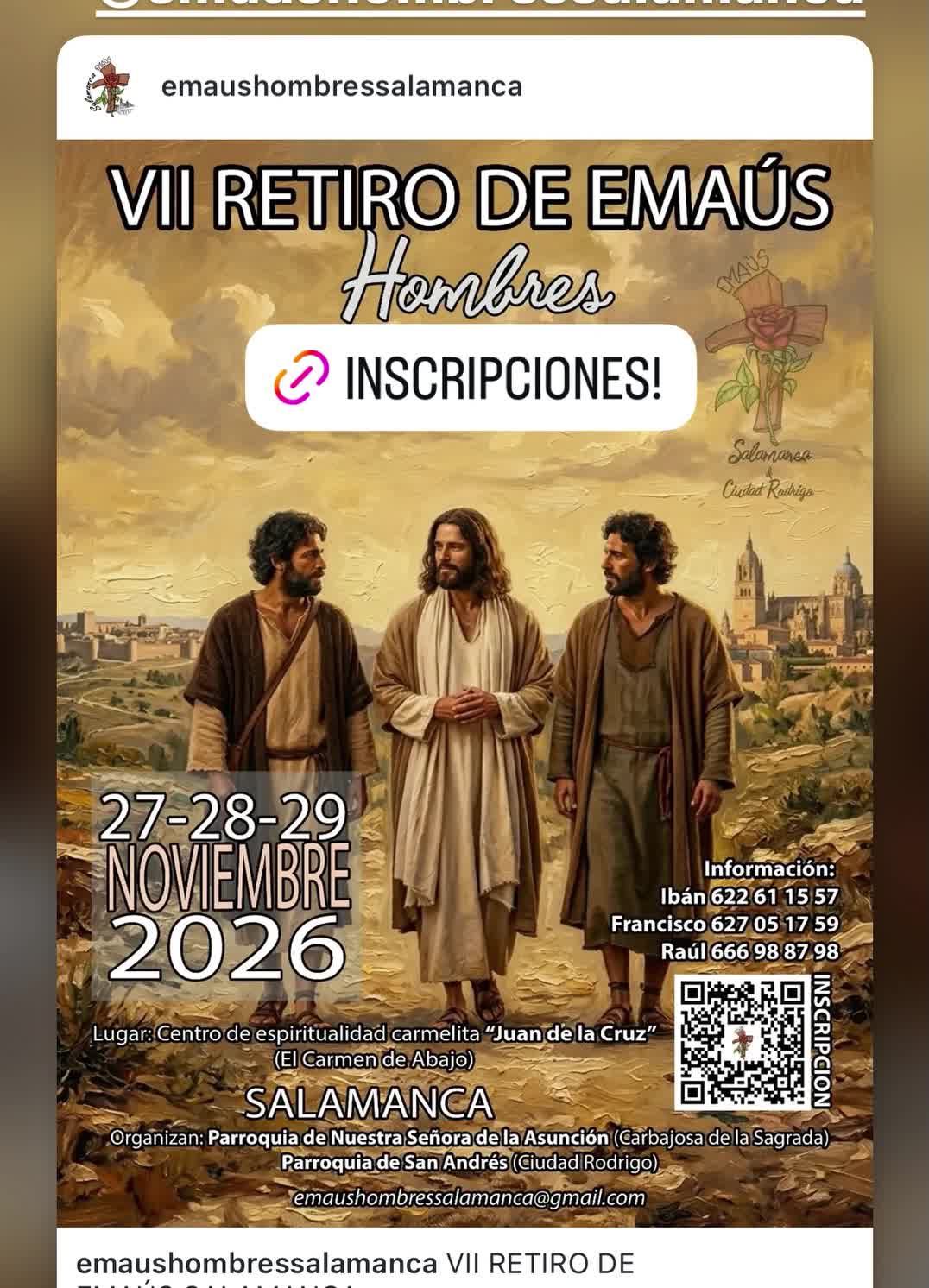 VII Retiro de Emaús Hombres Salamanca